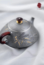 Load image into Gallery viewer, "The Inlaid Gold and Silver Pot with Three Friends of Winter" from Century-old Hongji Treasure: A Treasure of Tea