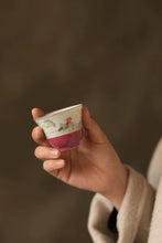 Load image into Gallery viewer, Rouge Red Lotus Pond Mandarin Duck Host Cup.