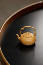 Load image into Gallery viewer, The Bamboo - joint - shaped Handle Gongchun Pot in Duan Clay: A Custom - made Treasure from Tongxin She Teahouse