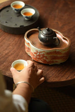 Load image into Gallery viewer, "Alum Red Landscape Hu Cheng"/矾红山水壶承