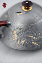 Load image into Gallery viewer, "The Inlaid Gold and Silver Pot with Three Friends of Winter" from Century-old Hongji Treasure: A Treasure of Tea