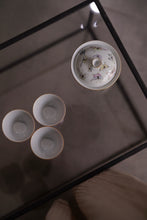 Load image into Gallery viewer, famille rose butterfly-patterned covered bowl/粉彩蝴蝶盖碗