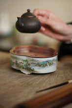 Load image into Gallery viewer, Green Landscape Pot Holder/青绿山水壶承
