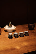 Load image into Gallery viewer, Handmade Retro Purple-Gold Glaze Bell Teacup | 35ml Jingdezhen Master Teacup