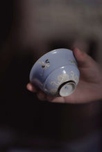 Load image into Gallery viewer, Yunshan Lanfushan Shouhai "Crane" Gai Wan/100cc/云山蓝福山寿海鹤盖碗