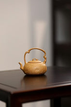 Load image into Gallery viewer, The Bamboo - joint - shaped Handle Gongchun Pot in Duan Clay: A Custom - made Treasure from Tongxin She Teahouse