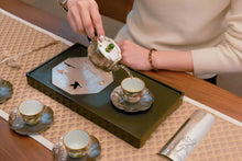 Load image into Gallery viewer, Begonia bamboo tea silver pot