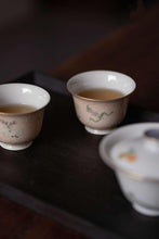 Load image into Gallery viewer, "Lu Deer Circle Pattern" Gaiwan/Master Cup.禄鹿圈纹盖碗/主人杯。