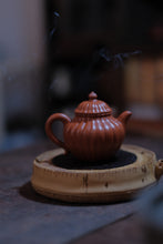 Load image into Gallery viewer, The Charm of Autumn Water and Zhu Ni Clay: Huang Xueting and Her Zhaozhuang Zhu Ni Striae Teapot