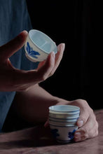 Load image into Gallery viewer, Exquisite Tea Ware: Jingdezhen Handmade Blue and White "Hundred Treasures" Cup