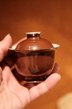 Load image into Gallery viewer, Handmade Vintage Purple-Gold Glaze Rimmed Gongfu Tea Set from Jingdezhen紫金釉功夫套装