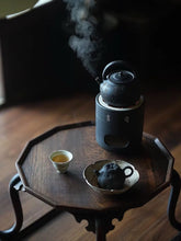 Load image into Gallery viewer, Yuquan Curtain Black Small Handle Electric Ceramic Stove, can be used with open flame. Capacity: 460ml.