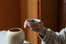 Load image into Gallery viewer, "Cinnabar Rubbing Thousand Buddhas Small Hand-pressed Tea Cup"/朱砂拓 千佛小压手茶杯/60ml.