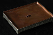 Load image into Gallery viewer, Huiwen tin pot tray water storage dry tea table with copper cover and copper coin hole Hu Cheng