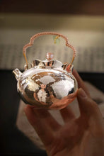 Load image into Gallery viewer, Silver Teapot Set - Graceful and Elegant Lifting - Beam Teapot and Silver Lychee Harvest and Harmonious Silver Cup
