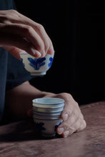 Load image into Gallery viewer, Exquisite Tea Ware: Jingdezhen Handmade Blue and White "Hundred Treasures" Cup
