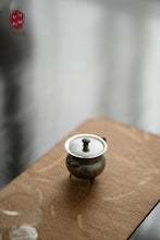 Load image into Gallery viewer, 9999 sterling silver teapot "Bronze Jue style" handmade silver teapot Hong Ji Treasures made by Hong Jike