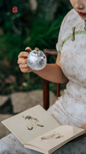 Load image into Gallery viewer, The "Blessing Pouch (Fortune, Prosperity, Longevity, Happiness and Wealth)" silver teapot handmade by Teacher Hong Jike/150cc