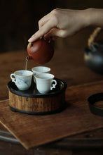 Load image into Gallery viewer, Tongxin She Teahouse | Ting Lan · Blue-and-White Orchid Ear Cups (Limited Edition)