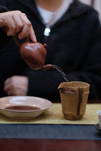 Load image into Gallery viewer, Treasures of Tongxin She Teahouse: Ye Xiangkun's Handmade Small Coal Kiln Zhuni Pear - shaped Teapot