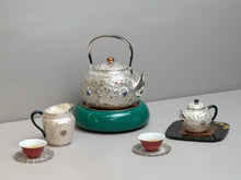 Load image into Gallery viewer, The Auspicious and Propitious Pure Silver Tea Set: A Pinnacle of Tea Culture and Traditional Crafts