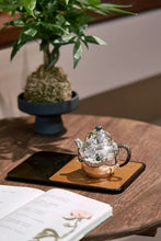 Load image into Gallery viewer, Filigree pure silver pot with "Boundless Blessings and Prosperity" in Jugun Zhu style.