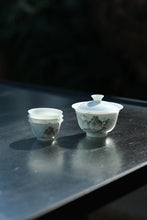 Load image into Gallery viewer, The Harmony of Tea Aroma and the Charm of Tea Ware: The Beauty of the Wuyi Mountain Ink-colored Porcelain Gaiwan with the Image of Matouyan