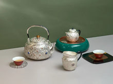 Load image into Gallery viewer, The Auspicious and Propitious Pure Silver Tea Set: A Pinnacle of Tea Culture and Traditional Crafts
