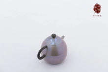 Load image into Gallery viewer, "dragon egg purple skin sterling silver teapot"