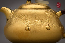 Load image into Gallery viewer, 9999 Sterling Silver Mansheng Gourd Silver Pot(2 styles of gilt/sterling silver)