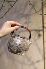 Load image into Gallery viewer, Limited Edition 9999 Pure Silver Filigree Round Harmony·Phoenix Singing in the Nine Heavens Silver Pot"