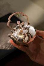 Load image into Gallery viewer, Silver Teapot Set - Graceful and Elegant Lifting - Beam Teapot and Silver Lychee Harvest and Harmonious Silver Cup