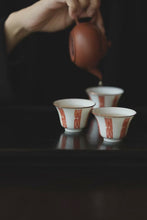 Load image into Gallery viewer, "Alum Red Longevity Character Pattern Ruoshen Cup: The Integration of Elegance and Ingenuity"