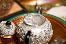Load image into Gallery viewer, The Auspicious and Propitious Pure Silver Tea Set: A Pinnacle of Tea Culture and Traditional Crafts