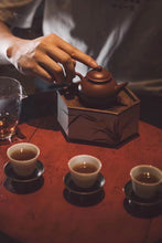 Load image into Gallery viewer, Guava purple clay teapot/100cc is completely handmade.