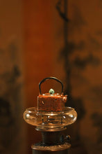 Load image into Gallery viewer, "rectangular Heart Sutra copper-clad silver teapot"
