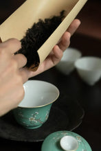 Load image into Gallery viewer, Tongxin She Teahouse | Jingdezhen Wuzhi Green Plum Visiting盖碗 : A Poetic Spring in Tea Ware