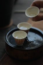 Load image into Gallery viewer, “Jingdezhen alum red poetry copper-rimmed small tea cup: An elegant utensil for tea tasting"