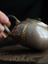 Load image into Gallery viewer, The Beauty of the Silver Teapot in the Autumn Courtyard's Elegant Rhyme/Qiu Ting pure silver teapot