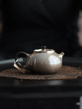 Load image into Gallery viewer, The Beauty of the Silver Teapot in the Autumn Courtyard's Elegant Rhyme/Qiu Ting pure silver teapot