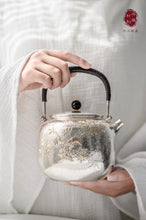 Load image into Gallery viewer, Centennial workshop Hongji treasure pure handmade “喜上眉梢/ Happy Eyebrows Pure Silver Pot”