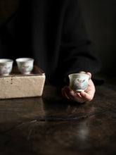 Load image into Gallery viewer, Encountering the Oriental Poetic Rhyme on the Tea Table: The "Pastel Mandarin Ducks Playing in Water Ruoshen Cups" at Tongxin She Teahouse