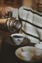 Load image into Gallery viewer, The Harmony of Tea Aroma and the Charm of Tea Ware: The Beauty of the Wuyi Mountain Ink-colored Porcelain Gaiwan with the Image of Matouyan