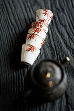 Load image into Gallery viewer, Grease-like Glaze & Crimson Bamboo Cups: A New Chapter of Time-honored Elegance – Launch of "Ningzhi Chizhu Cup" at Tongxin She Teahouse