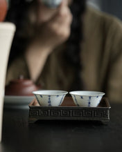 Load image into Gallery viewer, Huiwen tin pot tray water storage dry tea table with copper cover and copper coin hole Hu Cheng
