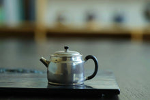 Load image into Gallery viewer, Carrying Philosophy in a Vessel: The Philosophical Reflection of Time in the "Non-Delusion" Silver Teapot