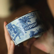 Load image into Gallery viewer, Seeking an Elegant Retreat, Treasuring a Piece of Ingenuity: The Beauty of Tongxin She Teahouse and the "Jiaolu Yi" Blue-and-White Pot Stand