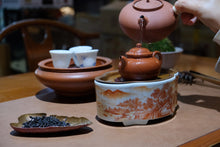 Load image into Gallery viewer, "Alum Red Landscape Hu Cheng"/矾红山水壶承