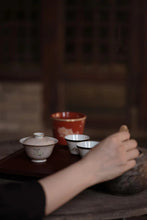 Load image into Gallery viewer, "Lu Deer Circle Pattern" Gaiwan/Master Cup.禄鹿圈纹盖碗/主人杯。
