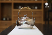Load image into Gallery viewer, "Dragon Totem Pure Silver Kettle" handmade by Li Xiaobai, inheritor of intangible cultural heritage